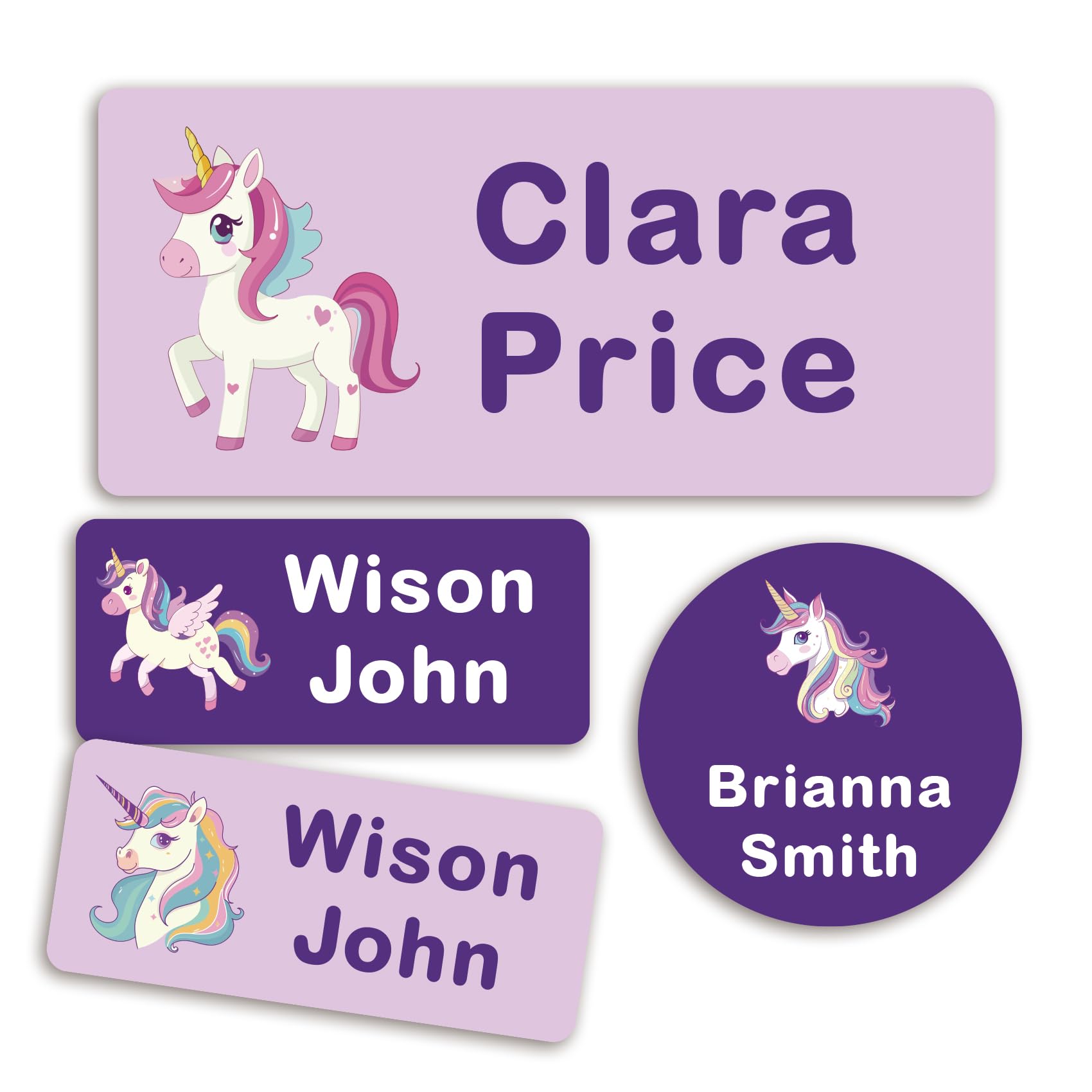 FIKCIK 152 No Iron Personalised Clothes Labels Kids, Waterproof Washable Name Stickers for Care Home, School Uniform, Shoes Pencil