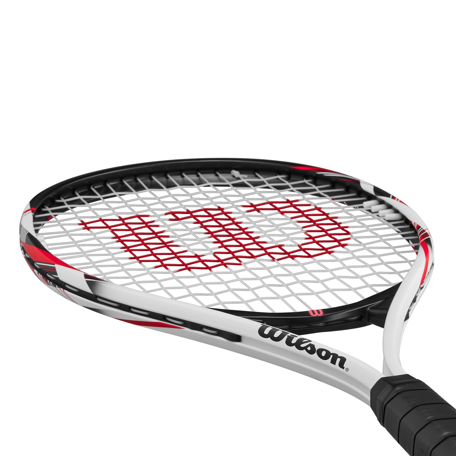 Wilson Racchetta da Tennis Fusion XL, Oversize per Principianti, Con Tecnologia V-Matrix, Bianco/Nero, Grip 3
