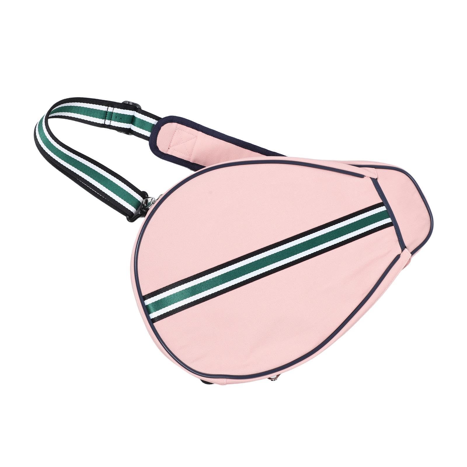 Bolsa para Raqueta de Bádminton de Tela Oxford Resistente al Agua Clima, Diseño Moderno y Chic, Mochila Bandolera Rosa Adecuado para Entrenamiento y Escuela