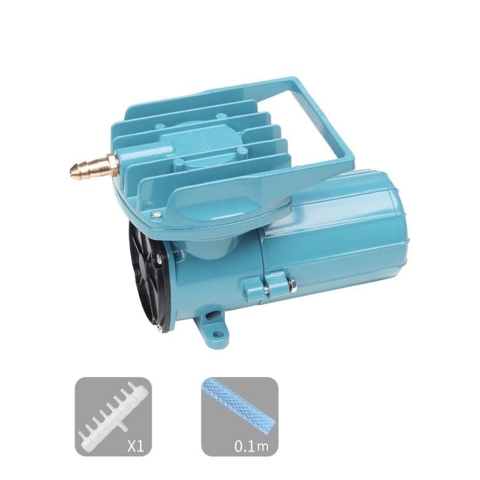60W 12V 24V DC Pompa Tlenu Do Akwarium Natlenienie Przenośny Aerator Mała Natleniania Kultura Ryb Powietrza Płynna Praca Stały Przepływ Niezawodność(12v)