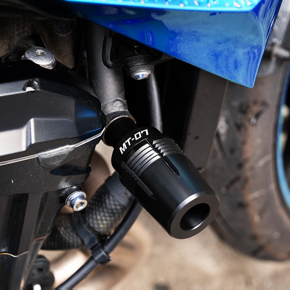 Pour Yamaha MT-07 MT07 Tracer MT 07 FZ07 2014-2025 Accessoires Moto Protection contre les chutes Protection anti-choc Curseurs de cadre Protection anti-crash Tracer 700/7/GT 2019-2025 (Noir)
