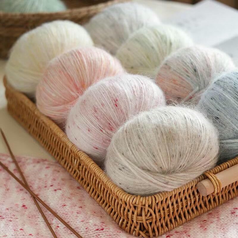 16 szt. 50 g kolorowa przędza moherowa, mieszana przędza szydełkowa, do ręcznie robionych szalików, swetrów, czapek, szali i rękodzieła DIY