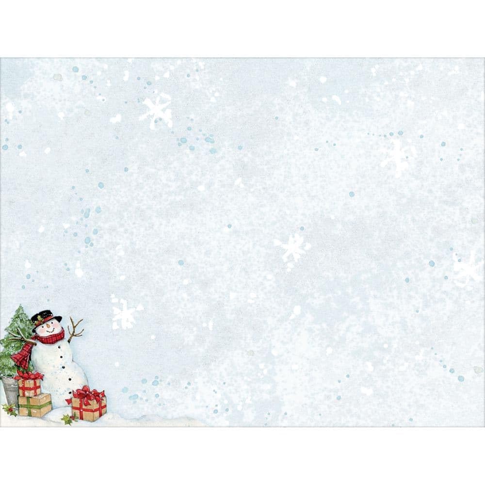 Lang Snowman'S Farmhouse Boxed Christmas Cards (1004896), Green, white, red, 5.9 inches x 7.64 inches - Image 4