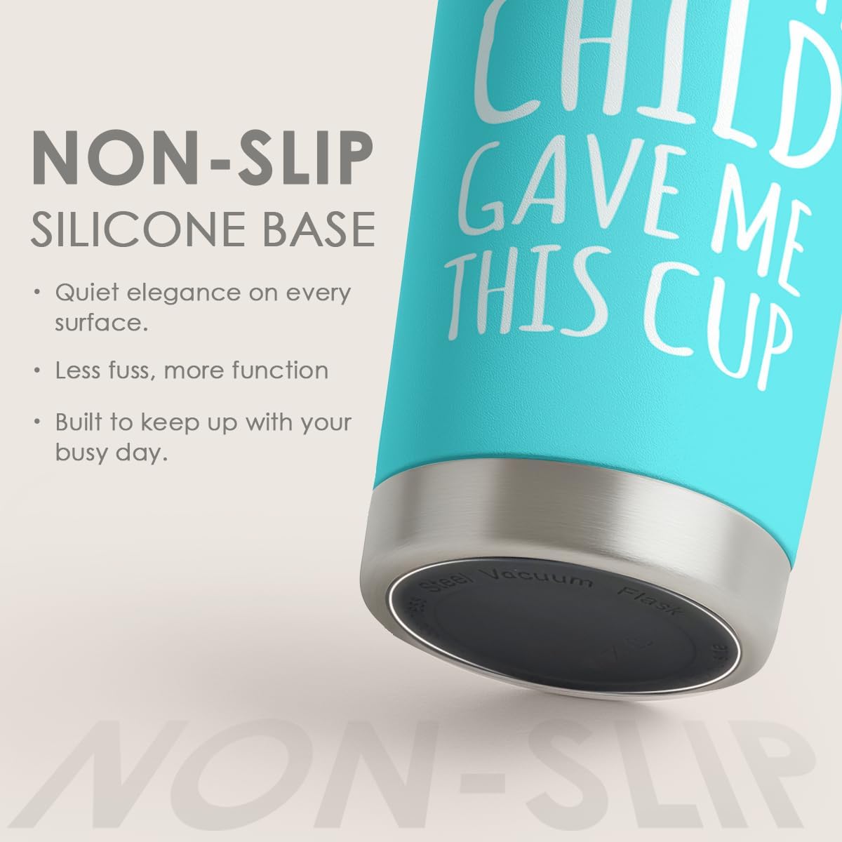 SANDJEST Mom Tumbler Gift for Mom from Son, Daughter - My Favorite Child Gave Me This Cup 20oz Insulated Travel Mug - Awesome Mother's Day, Birthday, Christmas Tumblers Gifts Idea for Moms - Image 4