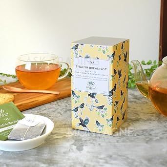 Whittard Tea Bags 25 P Individual Packaging British Breakfast Flavored Tea Cute Stylish Gift Wrapping Included Breakfast
