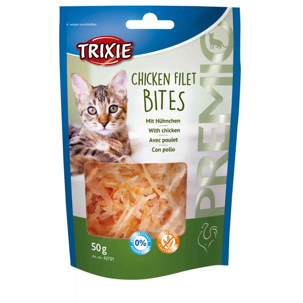 Premio Bites Chicken Fillets Cat Treats - 50G