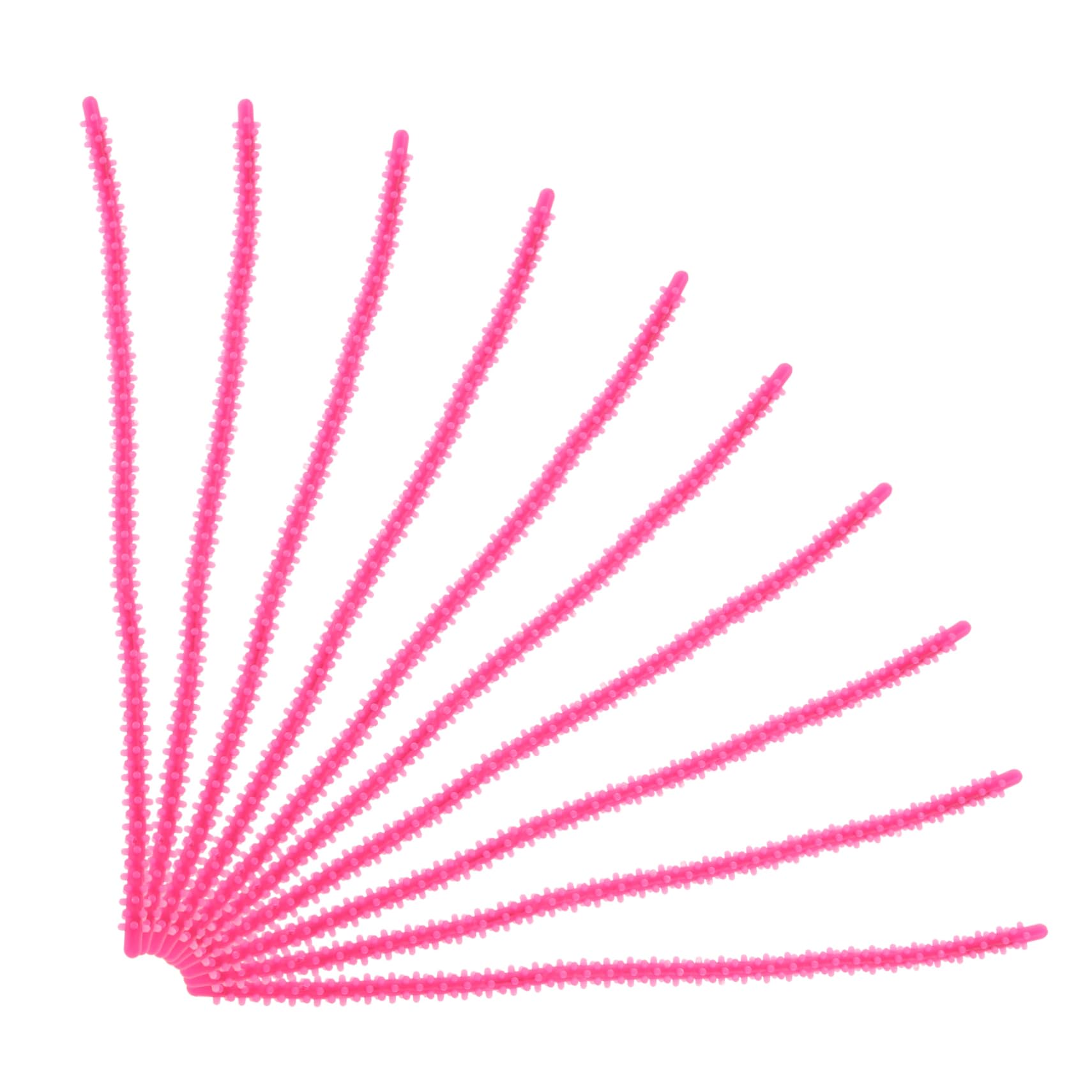 50 Pezzi Arricciacapelli Silicone per Permanenti Strumenti per Styling con Curling Rosa Piccolo