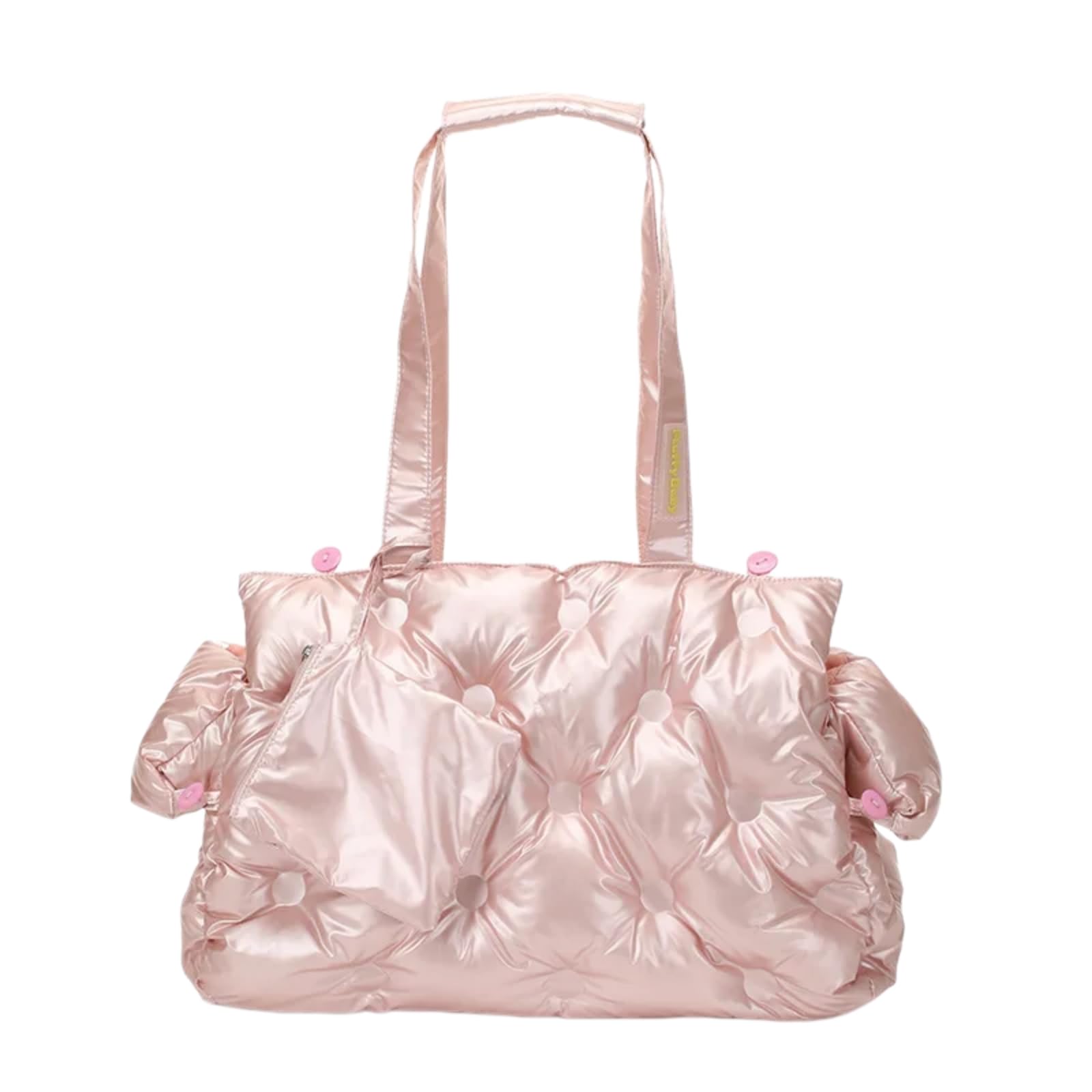 Haustier Reisetasche Weiche wasserdichte Tragetasche Für Katzen Und Hunde, Eine Schulter Blase Bequeme Outdoor & Auto Reisen-Pearl White-40x19x27cm
