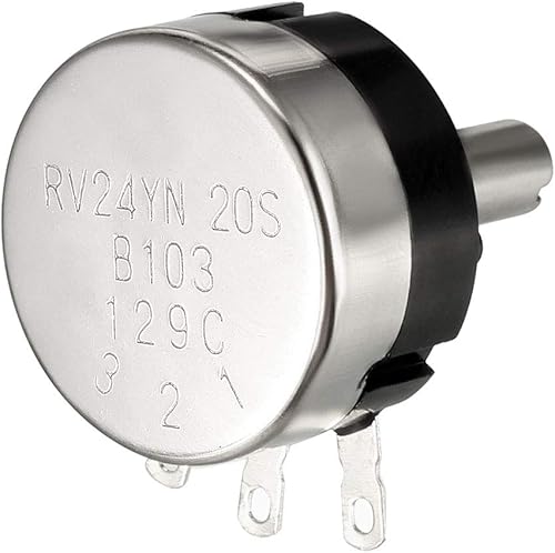 Miniatura 3 de uxcell RV24YN20S Resistencias variables de 10K Ohm Potenciómetro de película de carbono rotatorio de una sola vuelta 2pcs