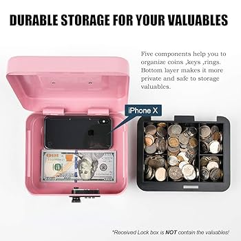 Amazon.com: KYODOLED Medium Cash Box with Combination Lock