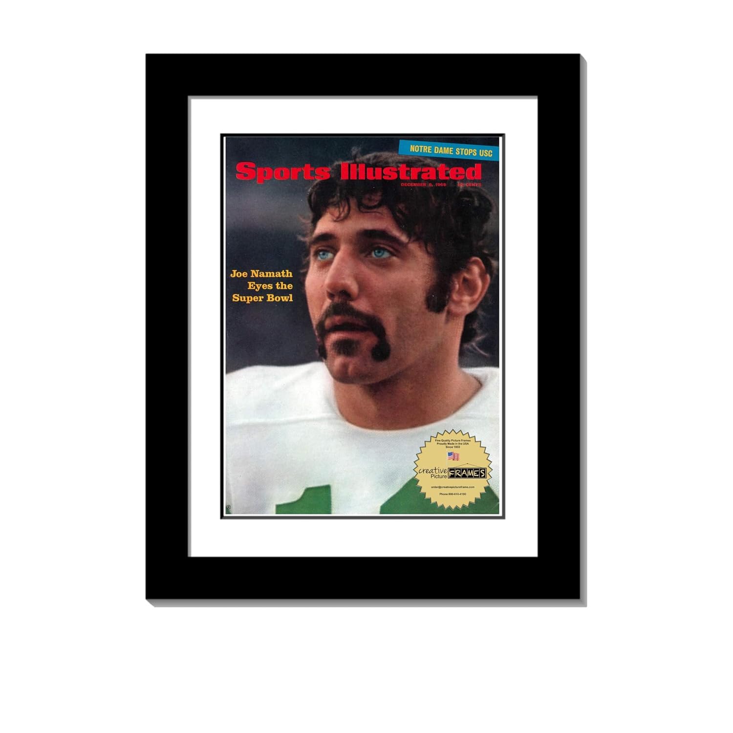 Creative Picture Frames 8.25 x 11 Magazine Frame with Full-Strength Glass, Holds Up To A 1/4" Thick Media with Installed Hangers for Easy Mounting,