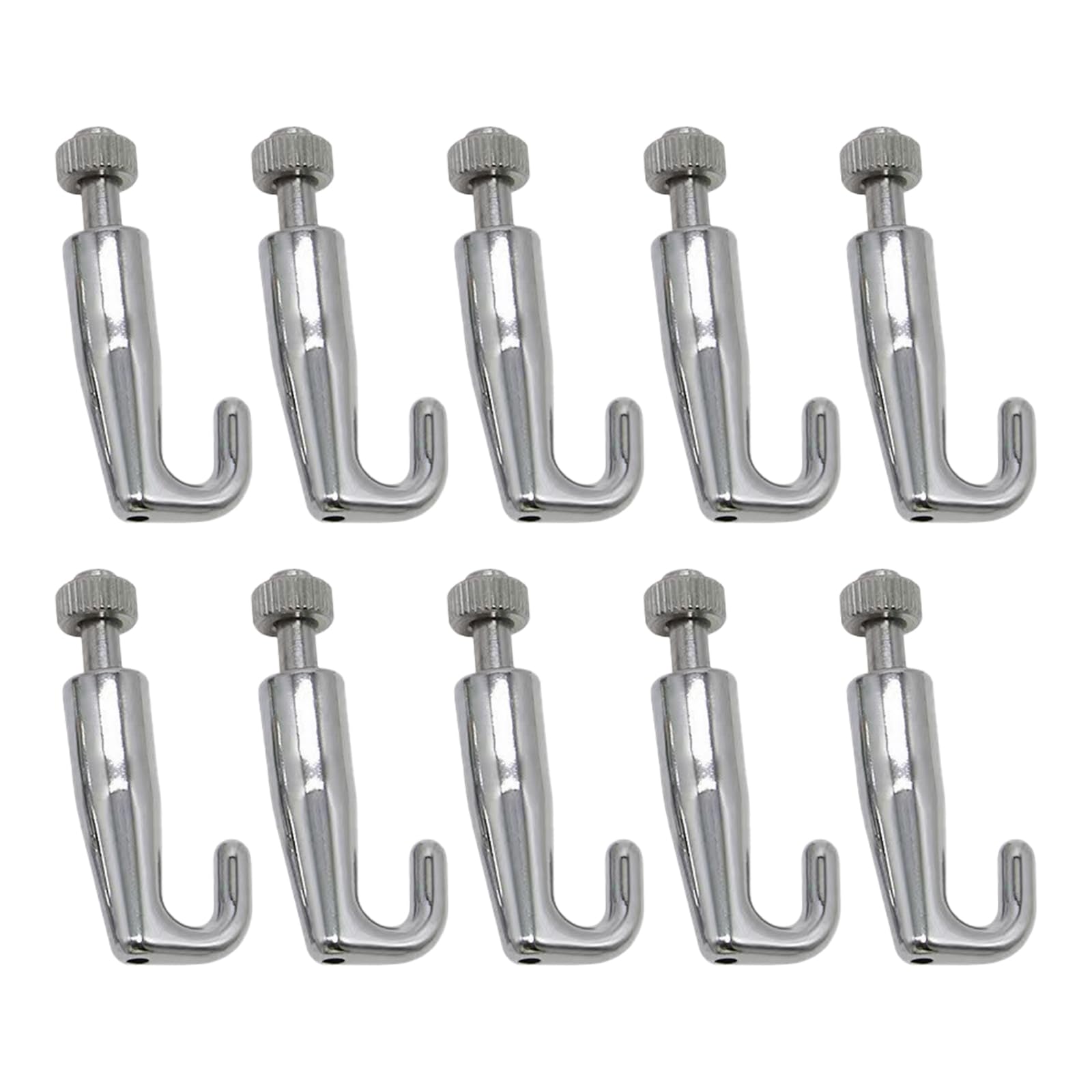 Yrohgkpn B 10Pcs Multipurpose Stainless Steel Slide Hooks For Picture Hanging Easy Installation Photo Hangers Art Gallery Supplies Adjustable Hanging Hooks
