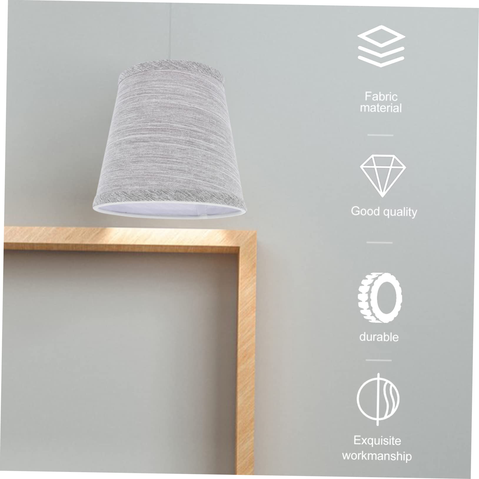 Veemoon Abat-jour Tissu Bleu Profond Élegant Pour Lampe Suspendue Décoration Maison Protection Lampes De Plafond Ornement Lumineux Simple Et Attrayant