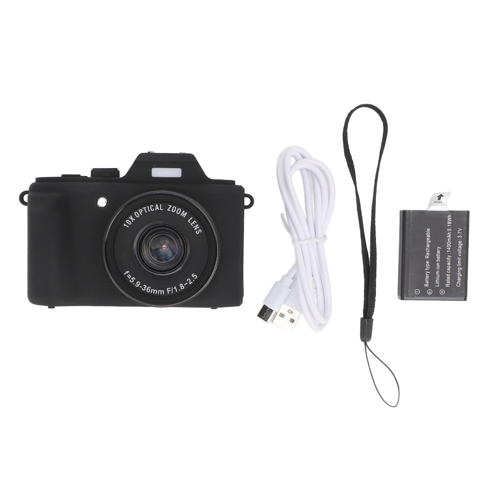 Amazon | 6x光学ズーム4xデジタルズームを備えた2.7k HDデジタルカメラ