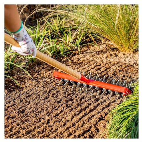 Cultivador de suelo manual giratorio de 145cm para aireación de jardín 6