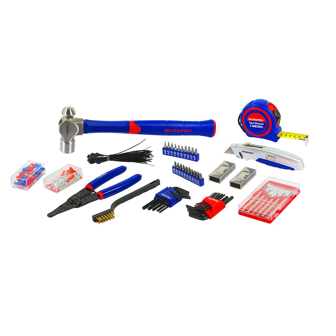 WORKPRO Boîte à Outils Complete pour Mécanique 408 Pièces