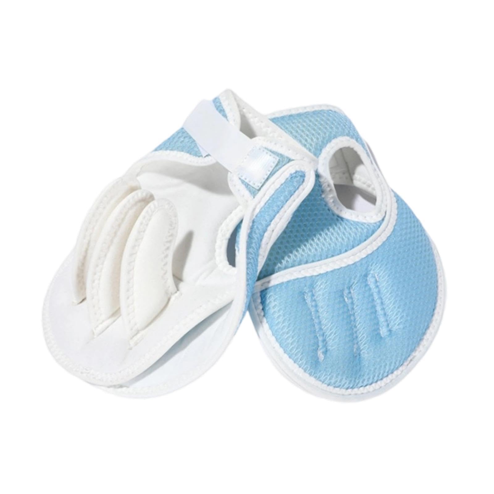 Guanto tore per dita, tutore per dita con stecca per mani, cuscino per mani, per il palmo, Blu