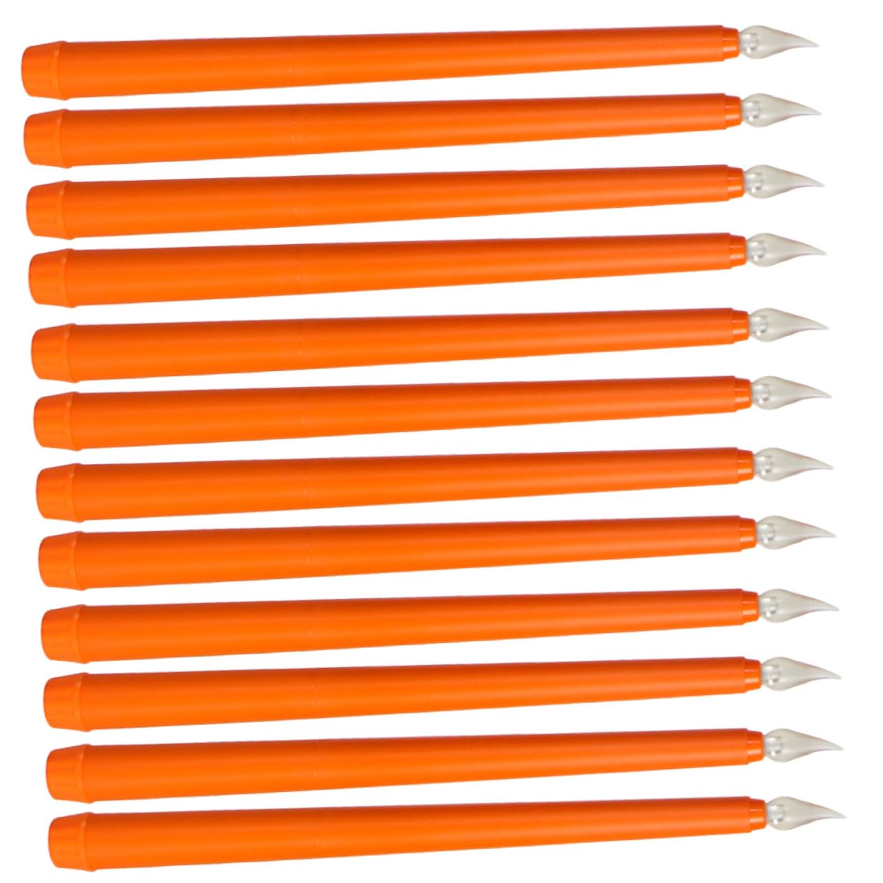 Bougies LED orange réalistes pour créer une décoration de table de mariage chaleureuse
