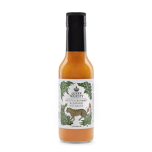 Queen Majesty Scotch Bonnet & Ginger Hot Sauce, 5 oz