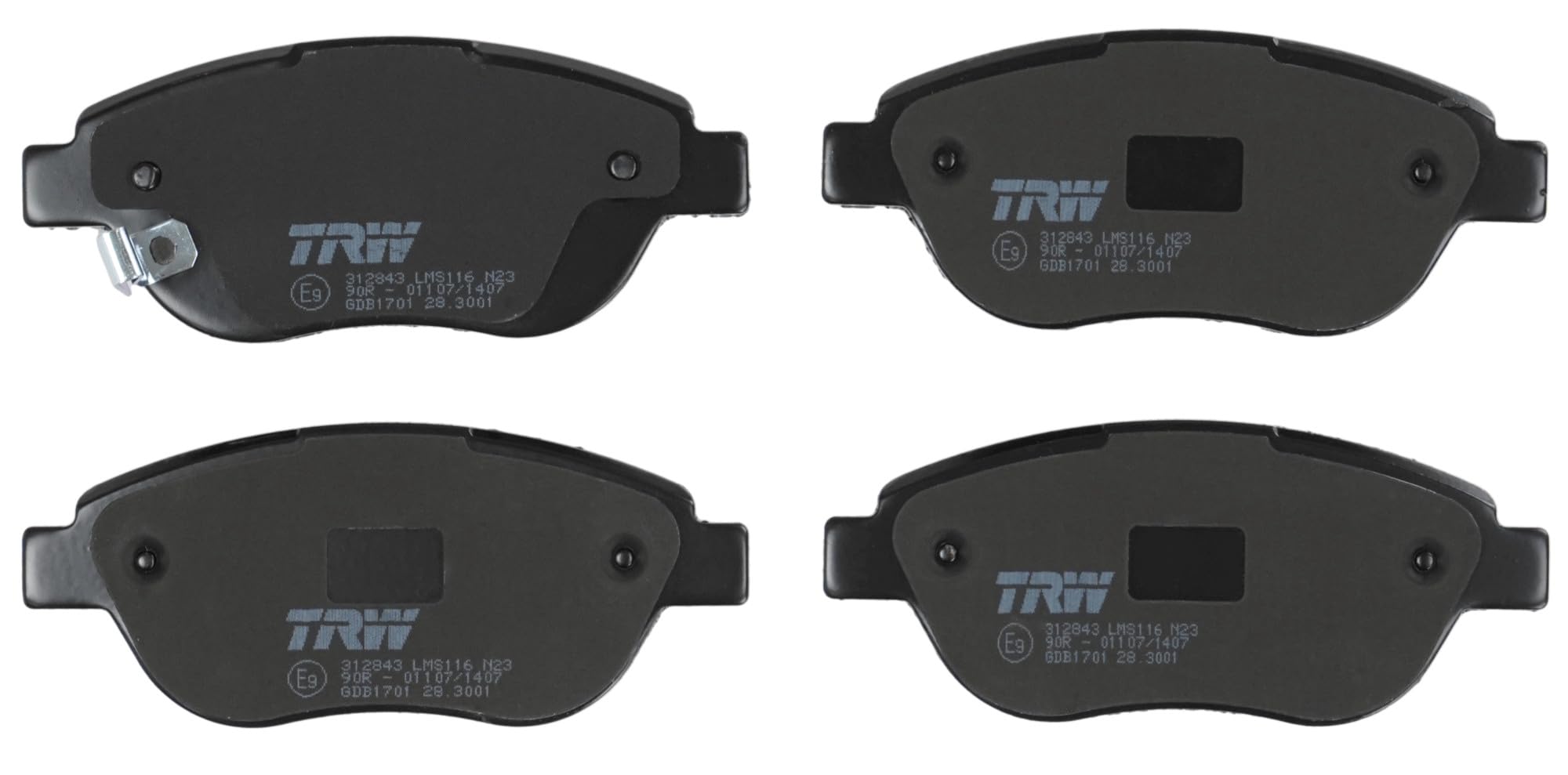 BRAKE PAD SET DISC BRAKE GDB1701 FOR FIAT VAUXHALL CORSA/VAN/Mk/III CORSAVAN