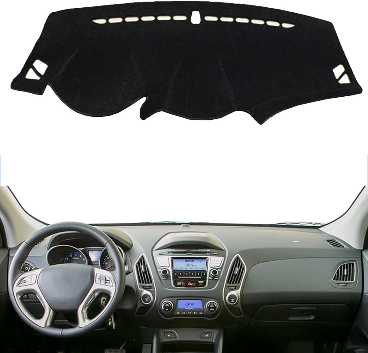 HATHWAY Fit for Hyundai Tucson 2010-2015,Car Dashboard Cover,Non-Slip Dash Cover Mat,Dash Mat Dashboard Cover,Car Interior Accessories