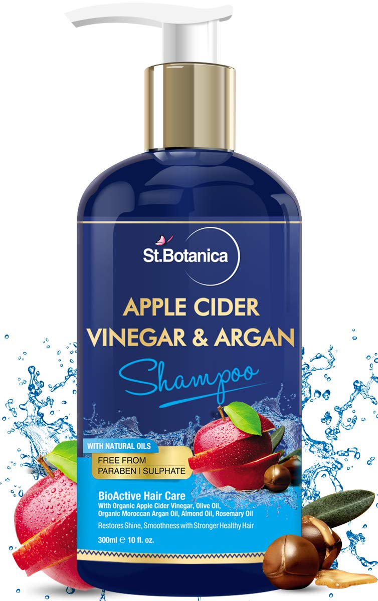 StBotanica Apple Cider Vinegar & Argan Hair Shampoo - 300ml - No Sulphate, No Parabens, No Silicon