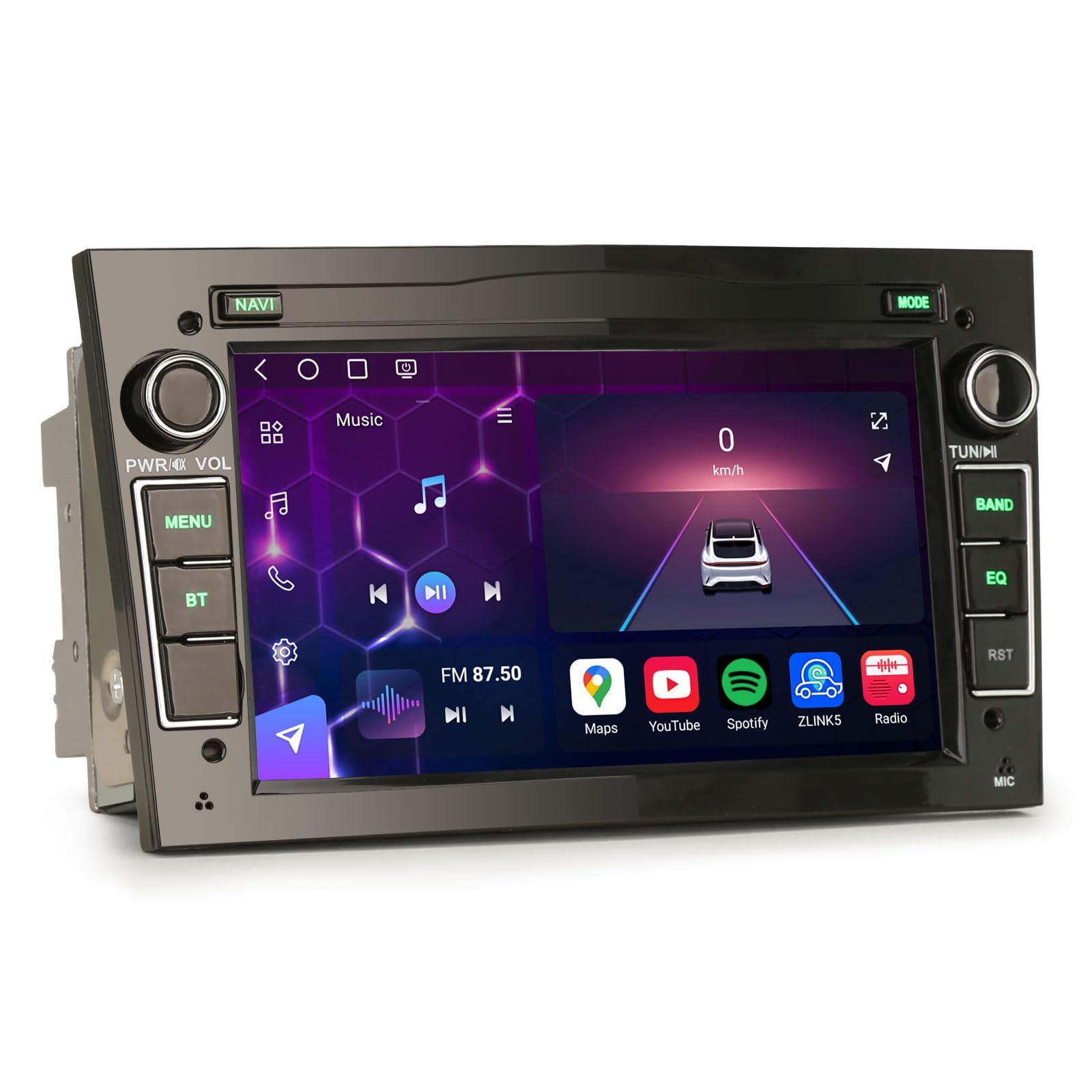 7" Qualcomm 8-núcleo 8GB+128GB Android 16 Radio Coche Bluetooth Pantalla para Opel Corsa C Corsa D Astra H Zafira Meriva Combo Signum GPS Navegador CarPlay Android Auto WiFi 4G DSP Dab+ RDS Canbus