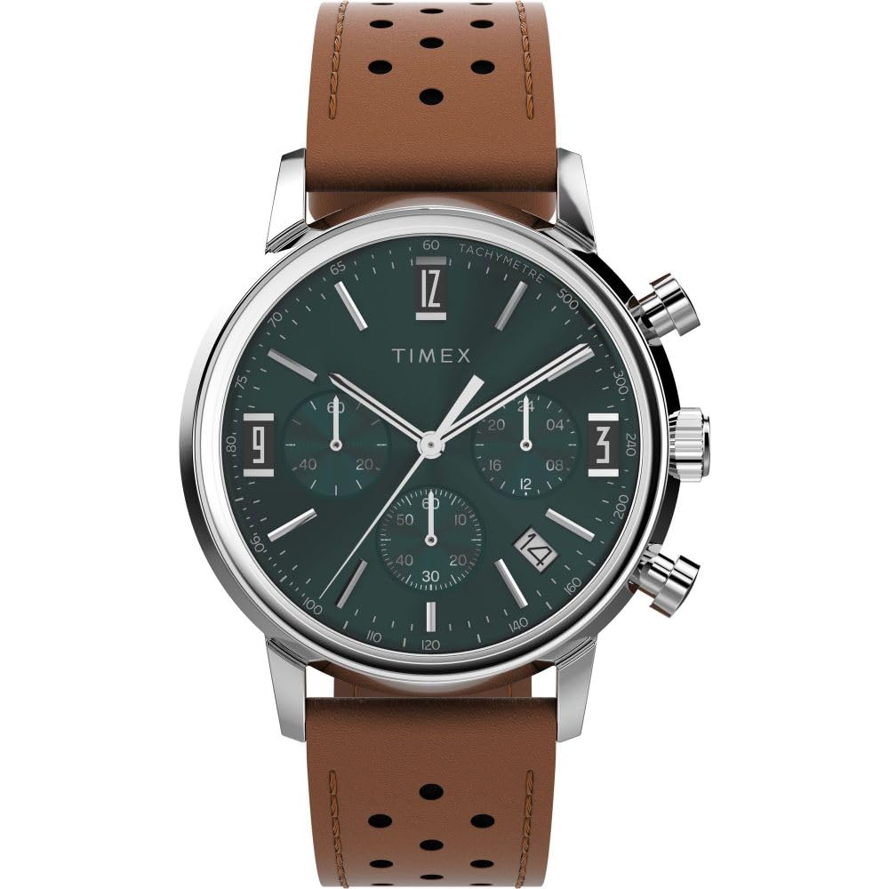 TIMEX Men Green Round Stainless Steel Dial Analog Watch- TW2W10100UJ (B0CPVQGSQQ) Amazon Price History, Amazon Price Tracker