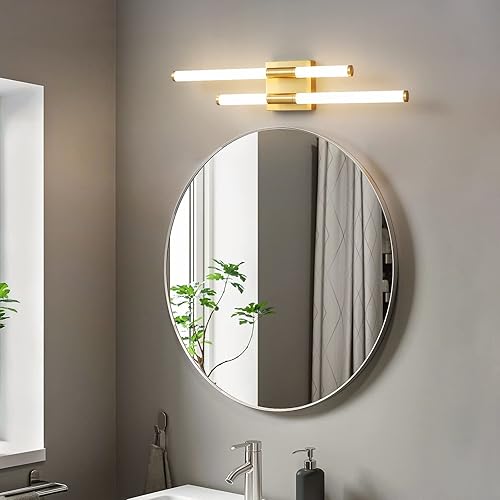 Miniatura 3 de Moderna lámpara LED para tocador de baño, 6000 K, 32.88 pulgadas, cromada, para colocar sobre el espejo, lámpara de tocador de pared, moderna