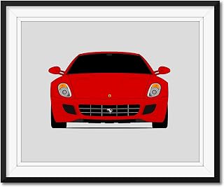 Ferrari 599 GTB Fiorano (2006-2012) Inspired Poster Print Wall Art Decor Handmade (Unframed)