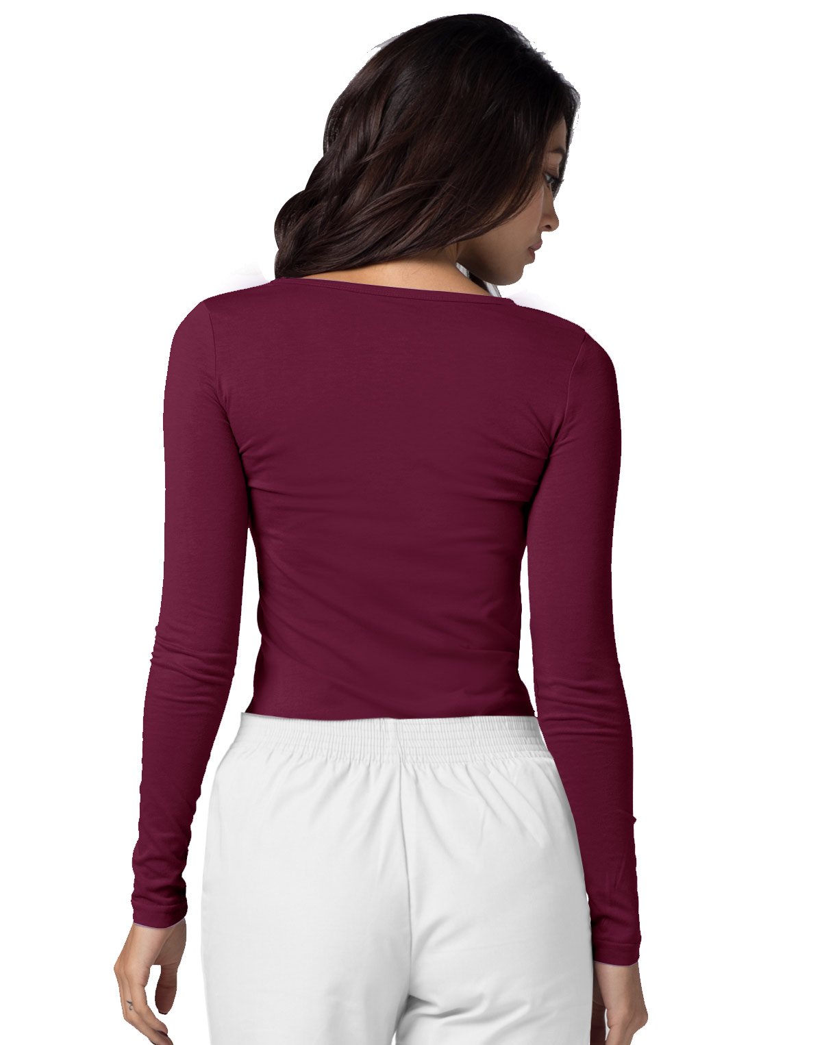 Adar Damen Untershirt 3er Pack - Langärmeliges Komfort T-Shirt