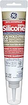 GE GE281 Silicone 2+ Kitchen & Bath Sealant Caulk Squeeze Tube, 2.8oz, White - coolthings.us