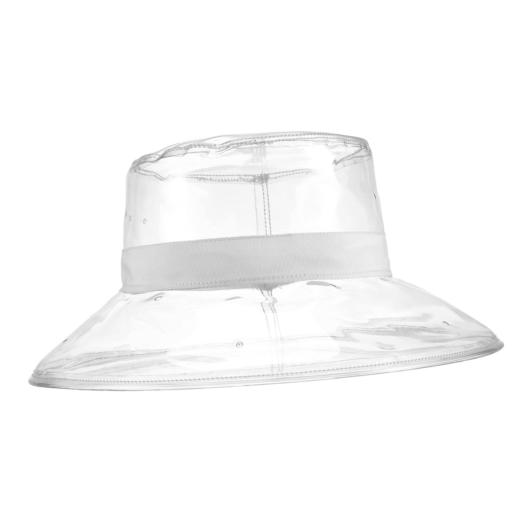Cappello da Trasparente in PVC Nero Copricapo Unisex per Ciclismo e attività Outdoor Resistente Pioggia e Sole per Spiaggia e Escursioni