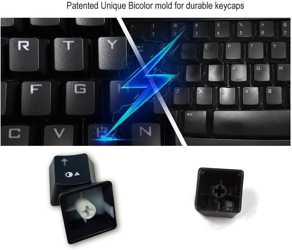 Close-up of UtechSmart Mercury keycap and switch