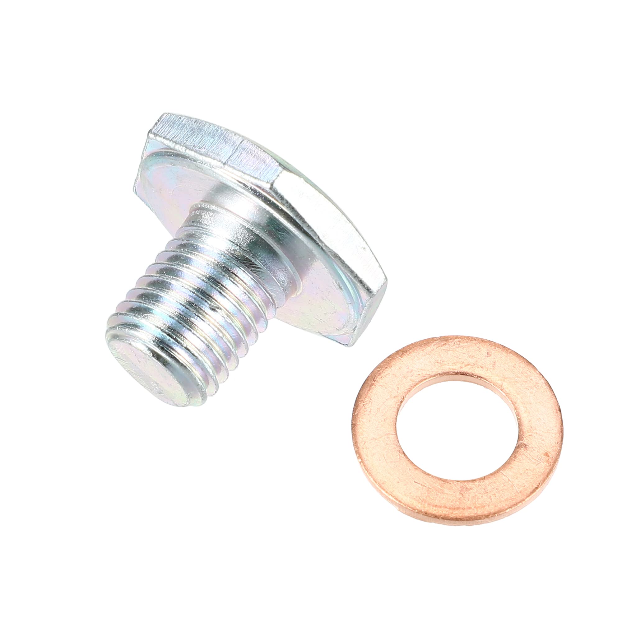 A ABSOPRO Tappo Coppa Olio Motore 1 Set M10x1.25 Motore Olio Scarico Tappo con Rondella 1146063 per Ford