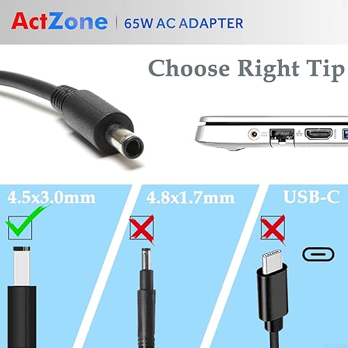 Miniatura 3 de Adaptador de CA de cargador para laptop de 45 W 65 W para Dell Inspiron 13 14 15 3000 5000 7000 Series 3147 3511 3555 3558 3565 3583 3593 5100 5552
