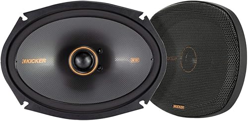 KICKER 47KSC6904 KS Series Car Audio 6 por 9 Coaxial 15 a 150 vatios RMS Power Factory Reemplazo Coaxial Car Audio Sound System Altavoces (par)