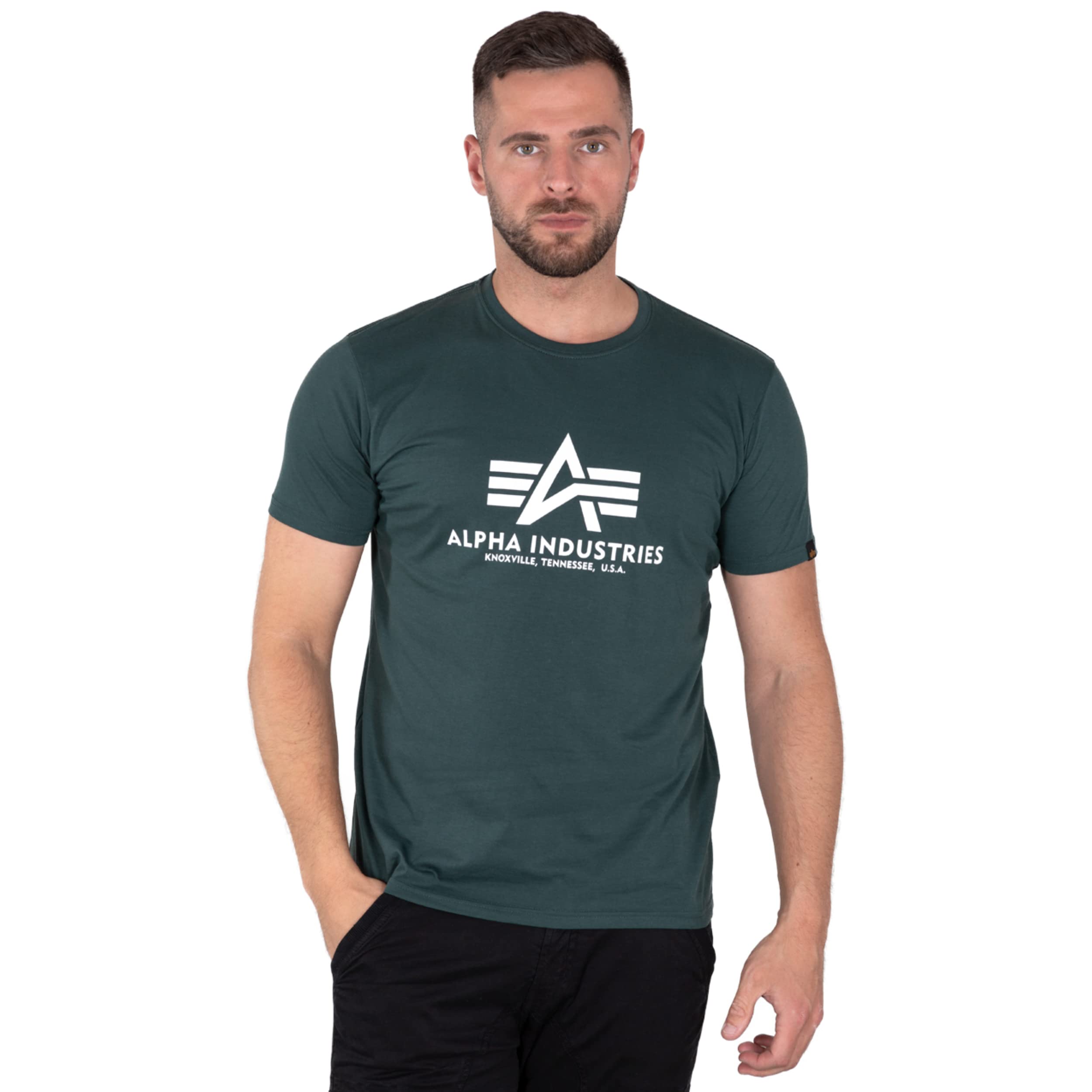 ALPHA INDUSTRIES - Basic Short Ai, T-Shirt Uomo