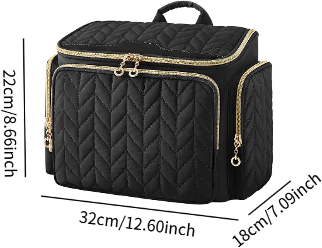 旅行用トイレタリーバッグメイクアップオーガナイザー大容量ナイロンストレージバッグ、ブラシ、化粧品、ホーム、アウトドア、旅行用、32.