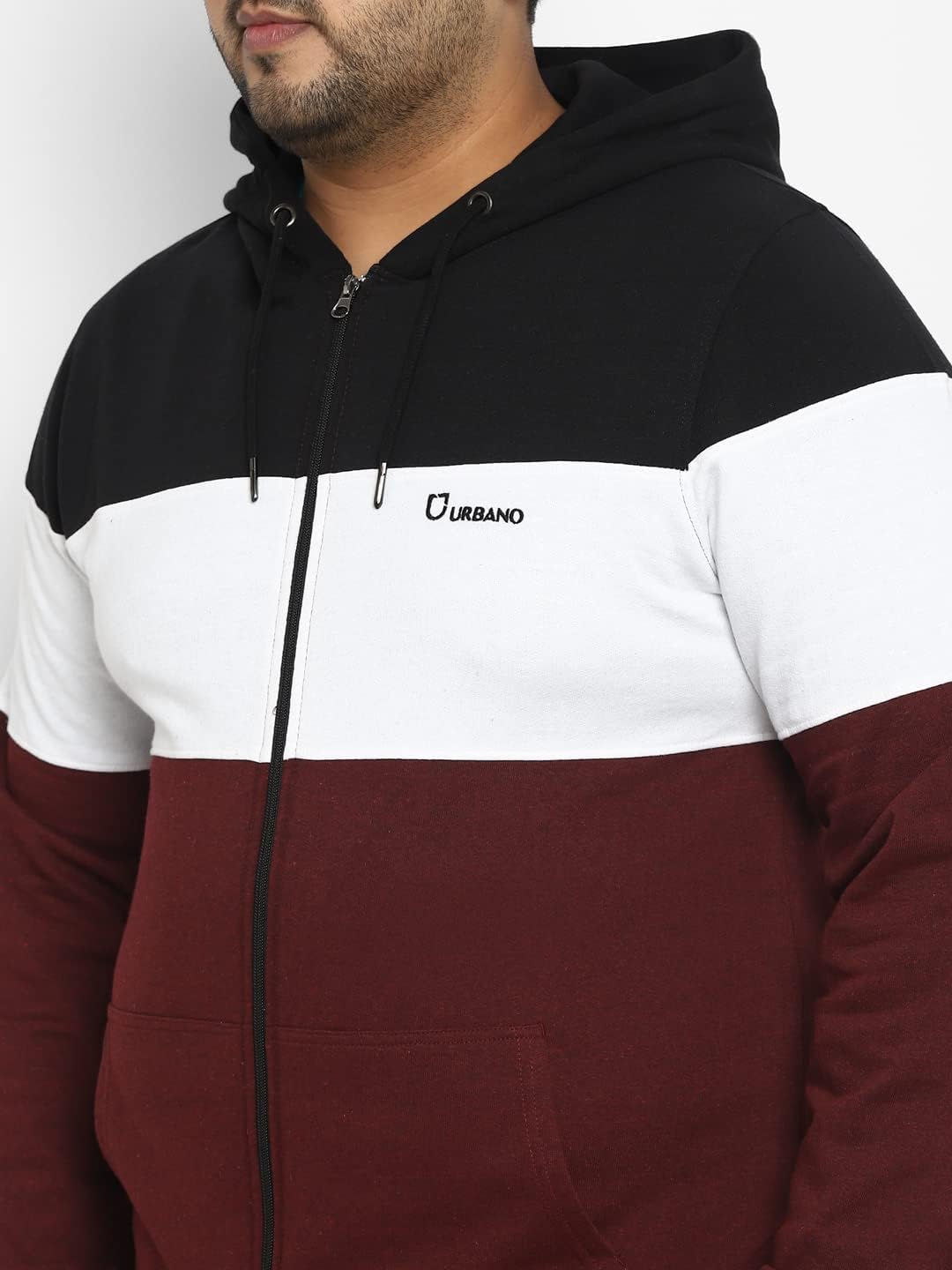 Mens Cotton Hooded Zip Jacket