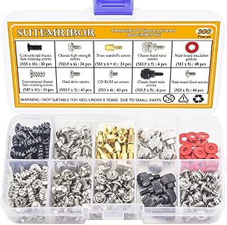 Sutemribor 300PCS Personal Computer Screw Standoffs Set Kit for Hard Drive Computer Case