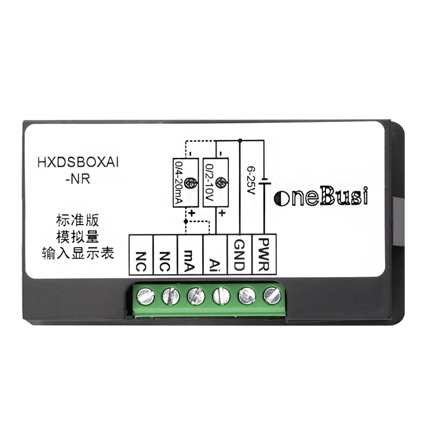 Digital Display Meter 0-10V 0-20mA 2-10V 4-20mA Analog Signal Input 0-10V Indicator Process Panel Meter Relay Out RS485 Port(Standard Type)