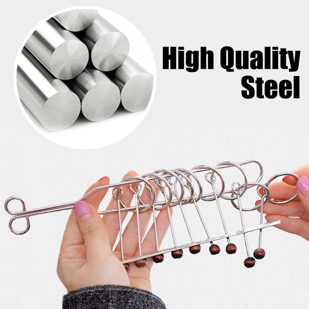 24 Pièces Casse Tete Metallique, Jeux Casse Tête Metal, Métallique Wire Set Mini IQ Puzzle 24 Pièces Casse Tete Metallique, Jeux Casse Tête Metal, Métallique Wire Set Mini IQ Puzzle