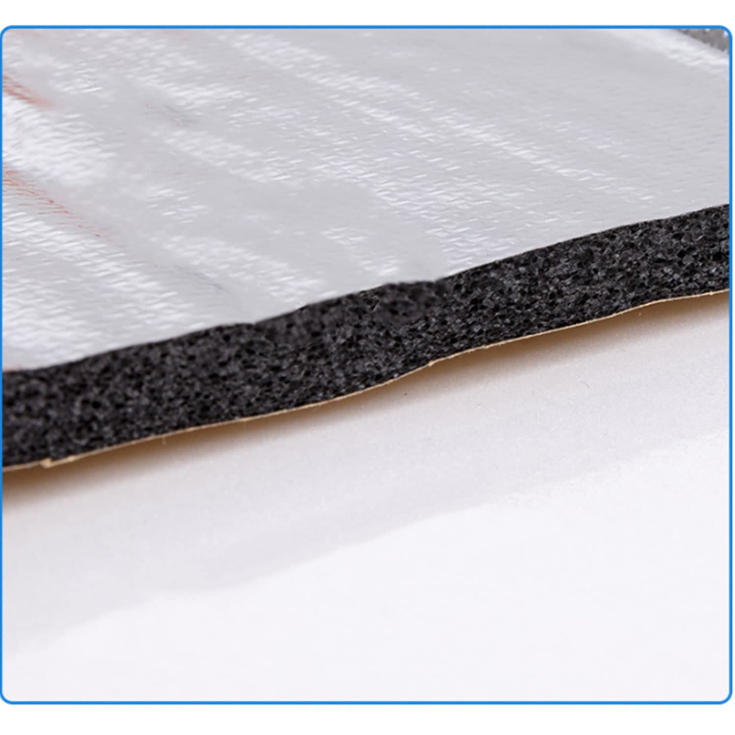 Isolante Insonorizzante per Auto, 1.4 m x 1 m Fonoassorbente da Auto, Tappetini Isolanti Anti Rumore, Assorbe e Riduce Efficacemente le Vibrazioni Della Strada e il Rumore del Motore