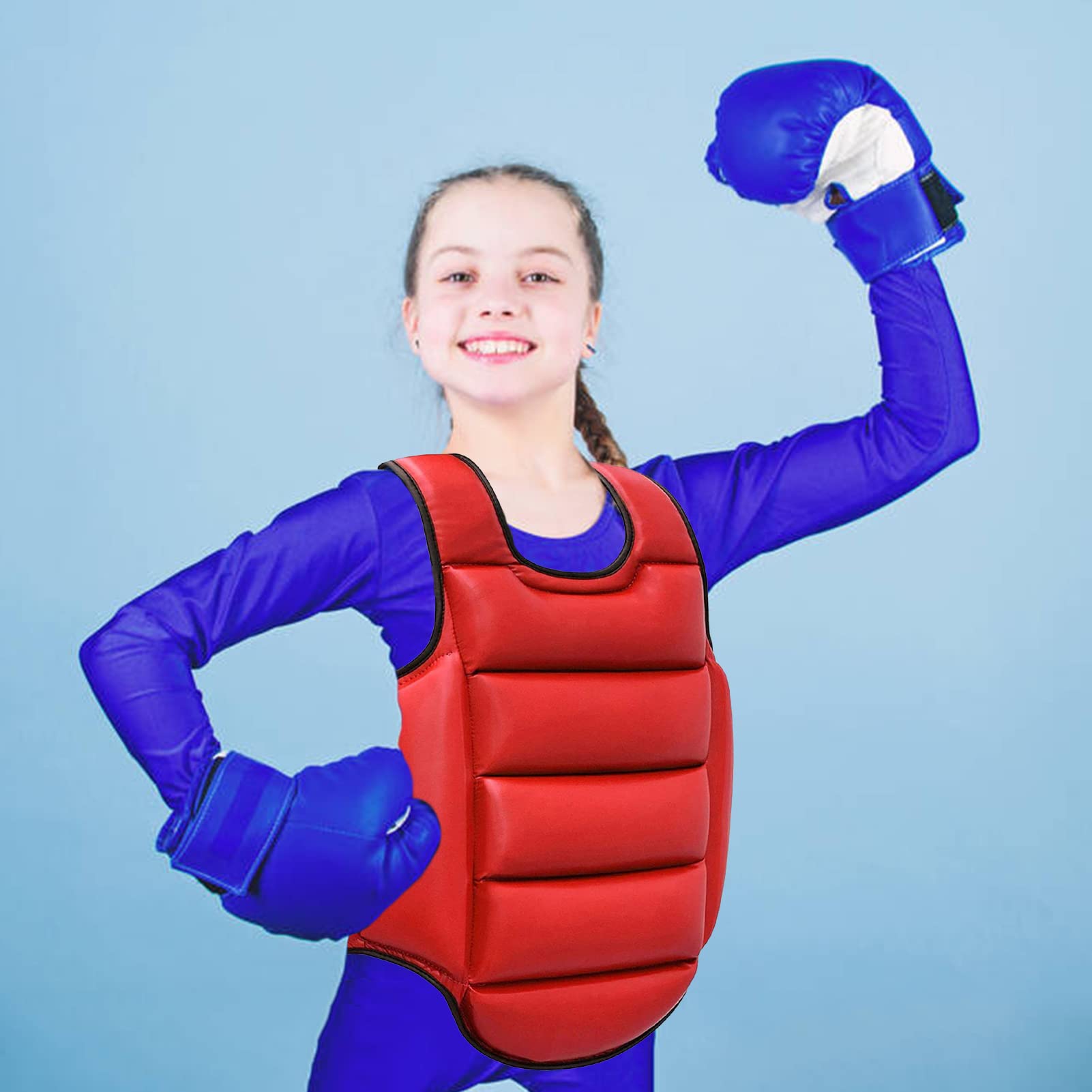 Protecteur Corporel De Boxe (S) - Plastron De Boxe | Corps Garde De La Poitrine Protecteur Parfait pour Sports De Combat Kickboxing pour La Protection De La Poitrine du Sport