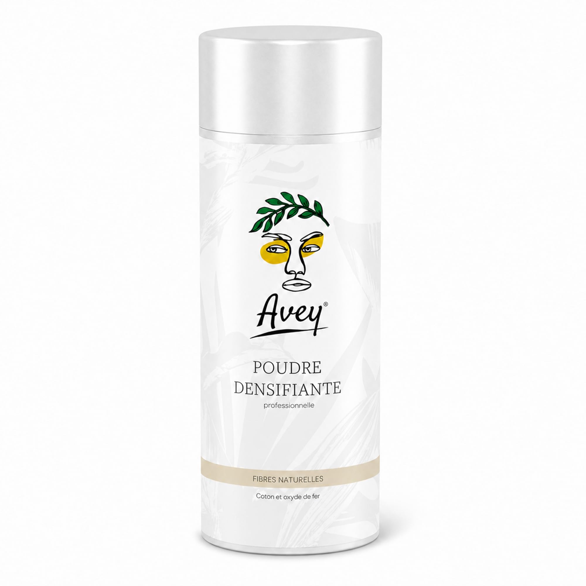 Avey Polvere densificante per capelli – Fibre per capelli naturali di cotone – Cammula le zone sparse – Effetto naturale – 27,5 g (castano medio)