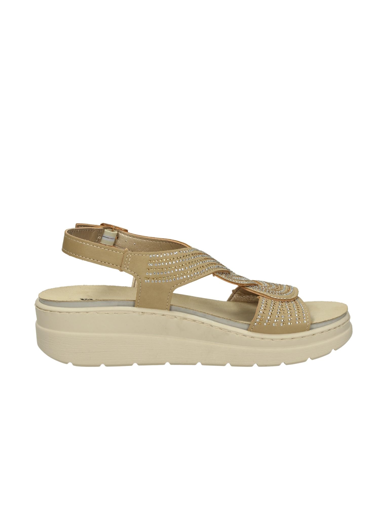 Valleverde Sandali Donna 55602 Pelle Ghiaccio o Beige