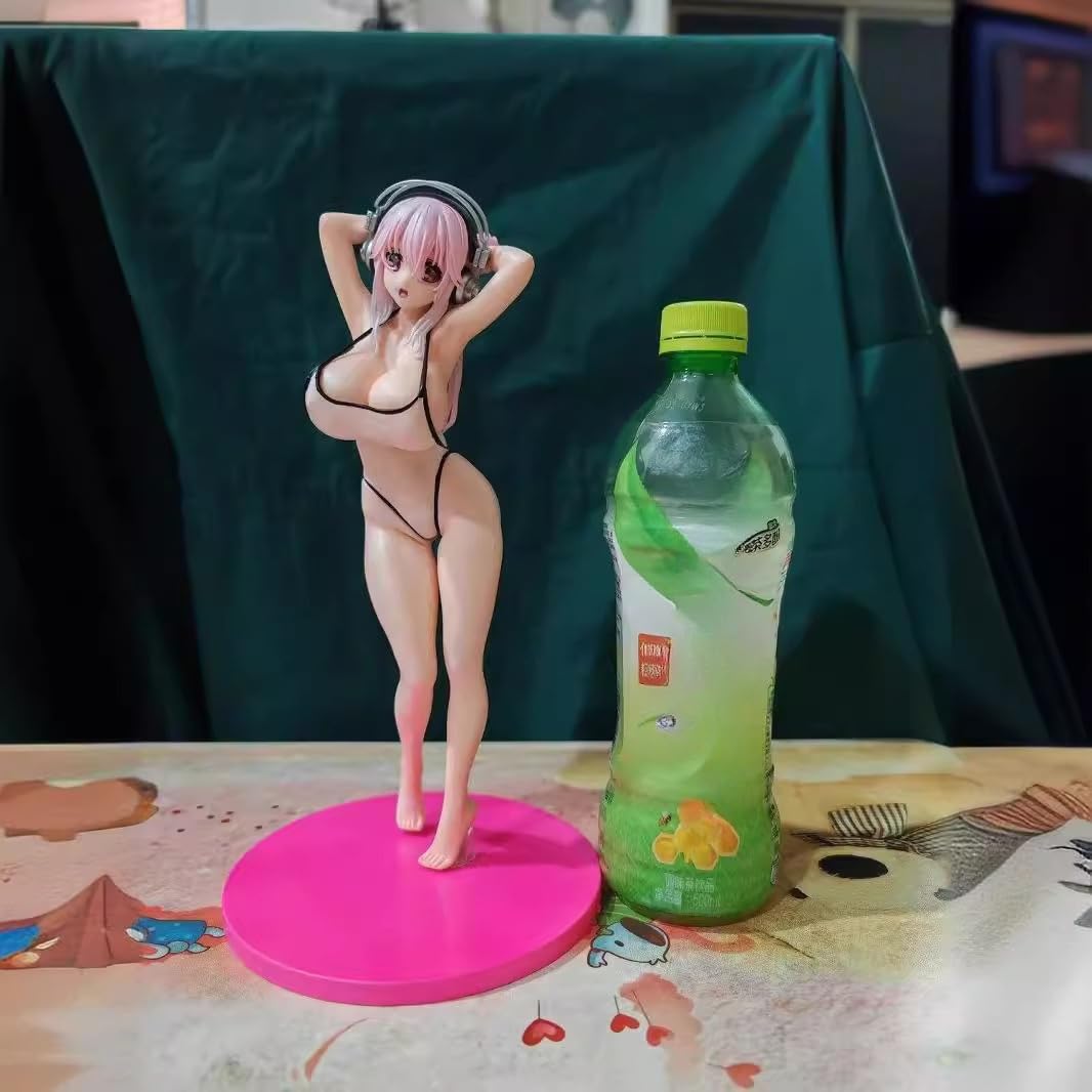 REOZIGN Sonico-Figur, Sommer-Badeanzug, stehend, 25 cm, Figuren aus PVC, handgefertigt, Cosplay, Handwerk, Sammlerstück, Geschenke