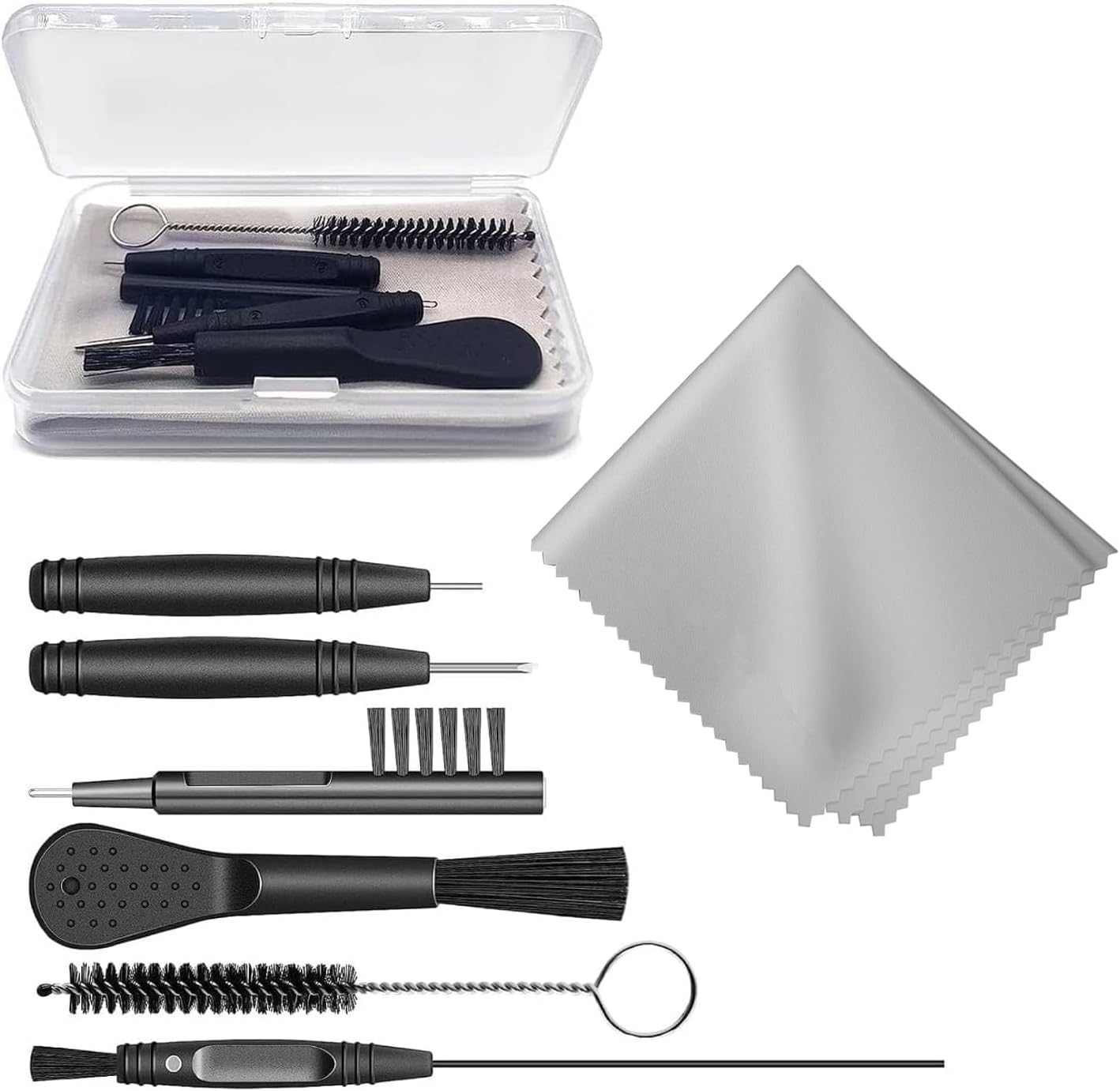 Complete Hearing Aid Cleaning Kit - Essential Cleaning Accessories for Hearing Aids, Compact & Easy to Use for Adults' Hearing Aids & Devices