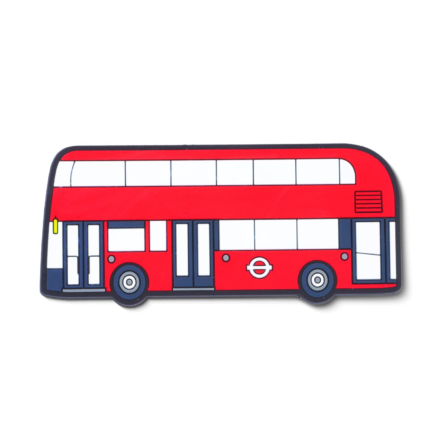 The London Toy Company Red New Routemaster London Bus Rubberised Fridge Magnet - Tfl Official Licensed Product